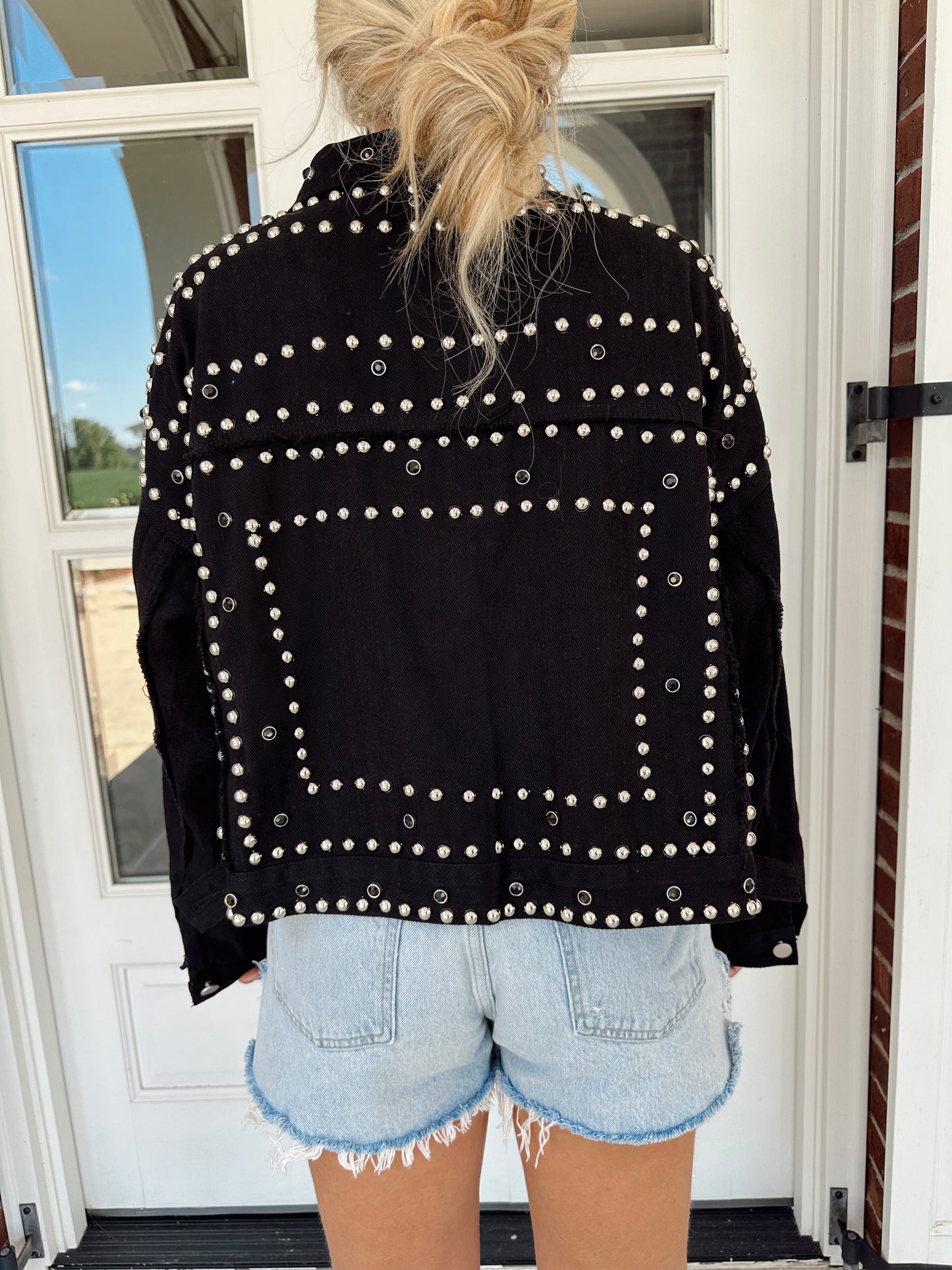 Sally Studded Denim Jacket